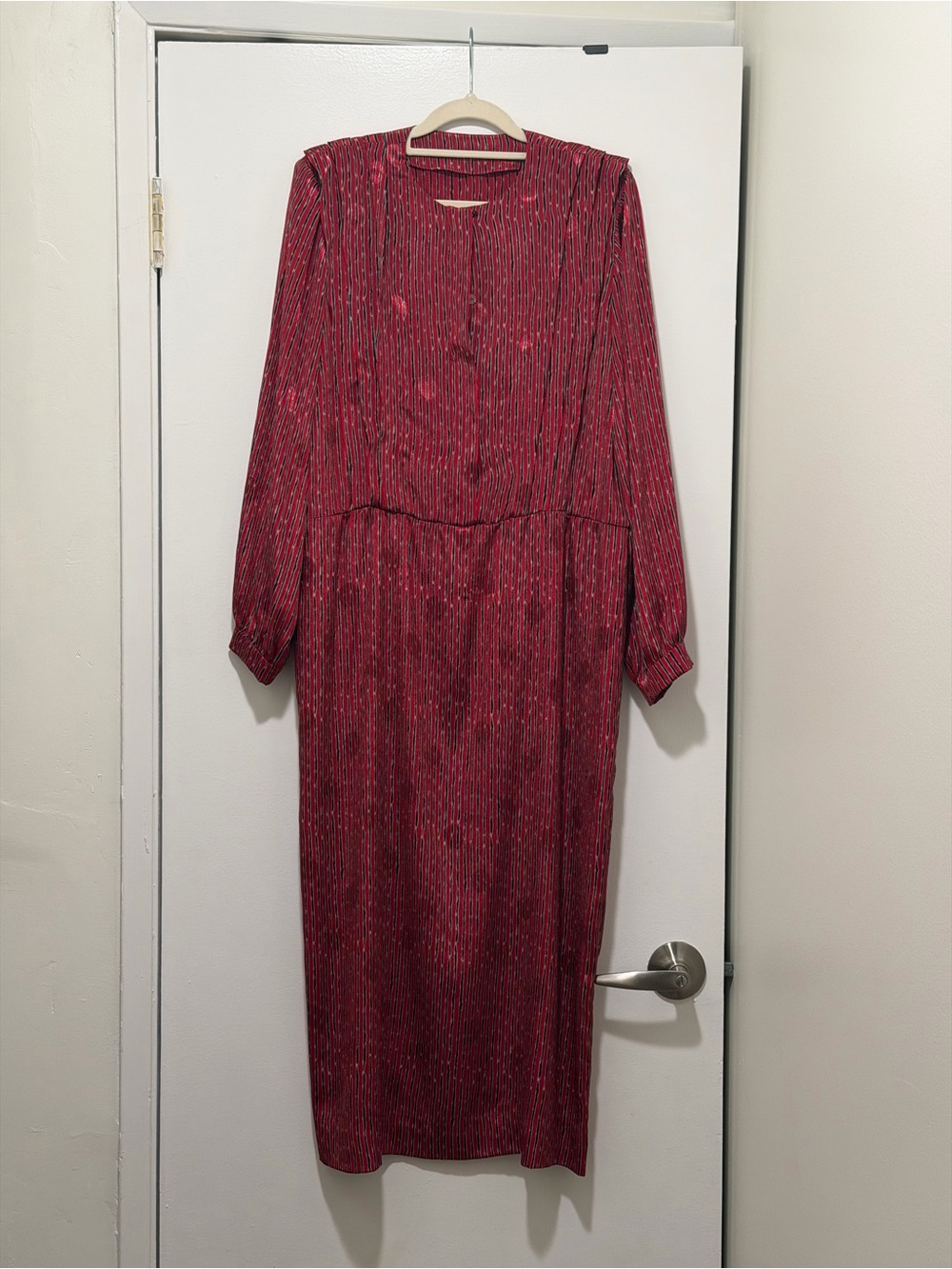 Vintage Handmade Midi Dress - Merry Mary Fabric (1984) - Size M/L